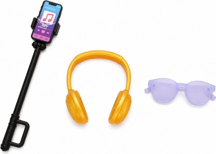 Stijlvolle accessoires: bril en koptelefoon