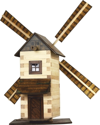 Gedetailleerd model van een windmolen