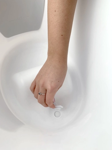 Praktische stop voor snel aflaten van water