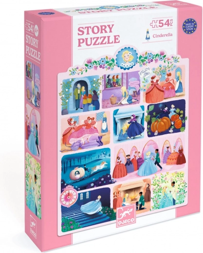 DJECO Sprookjespuzzel Assepoester - 54 stukjes