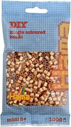 Hama Midi strijkkralen goud 1000 stuks
