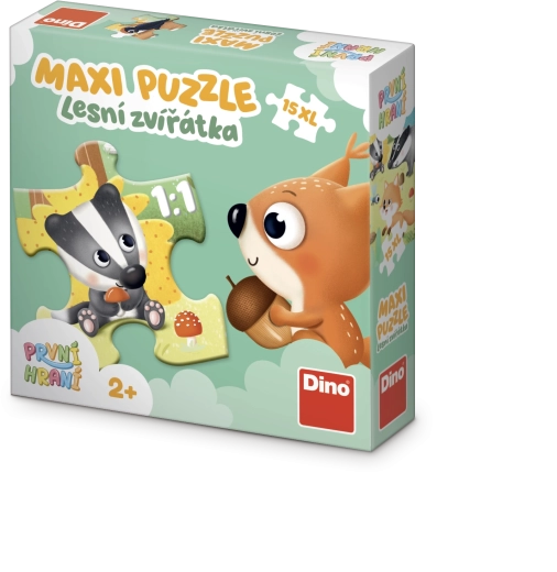 Dino maxi baby puzzel Eerste spel Bosdieren, 15 stukjes