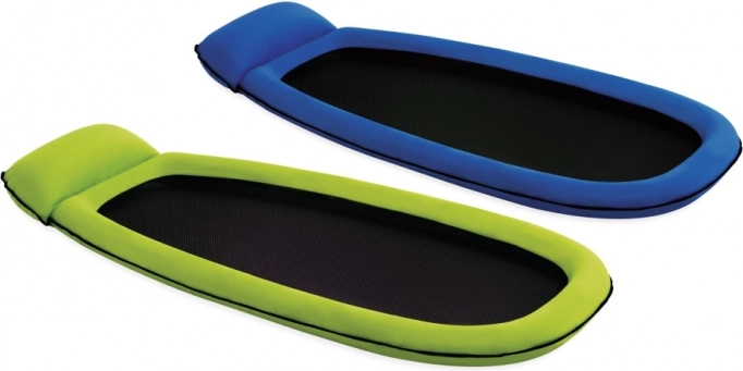 Luchtbed met koelnet voor drijven blauw INTEX