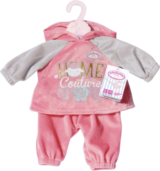 Baby Annabell sportieve outfit voor poppen roze‑grijs