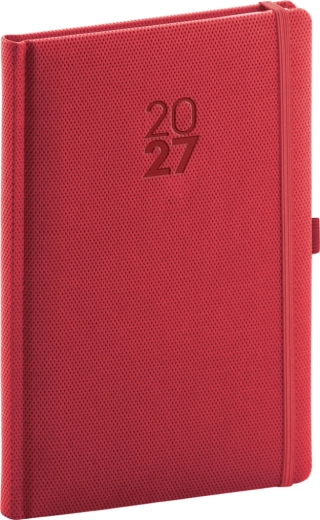 Notique weekagenda Diamante 2027 rood 15 × 21 cm