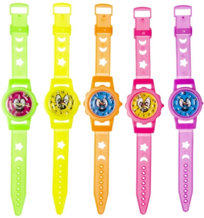 Neon kinderhorloge met balletjeslabyrint, verstelbare band 20 cm
