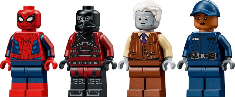 Vier minifiguren voor Marvel-verhalen