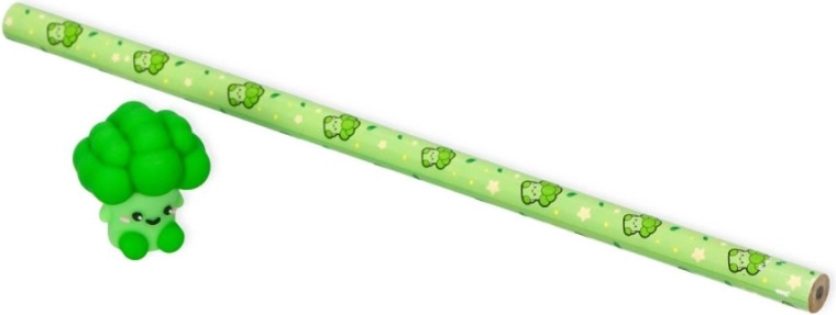 Schattige 3D-gum in de vorm van broccoli