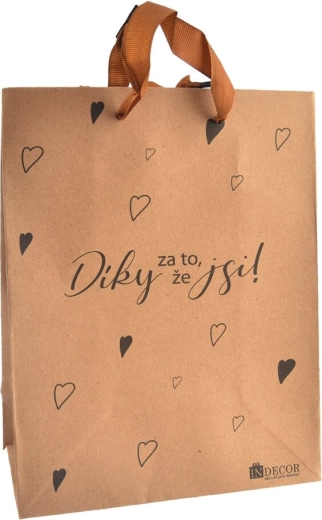 Cadeautas 'Bedankt dat je er bent' (26 × 10 × 32 cm)