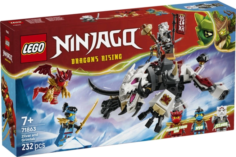 LEGO NINJAGO Zilvar en het drakenmonster Grimtak