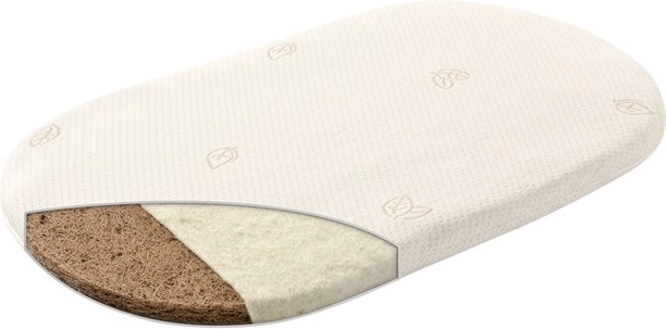 Träumeland natuurlijke matras voor mand Naturwölkchen 70 × 37 cm