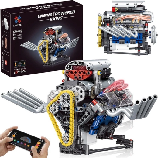Bouwset Mould King mini motor 665 onderdelen