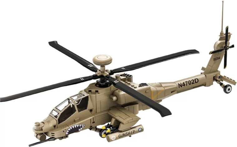 Bouwset militaire helikopter met 255 onderdelen