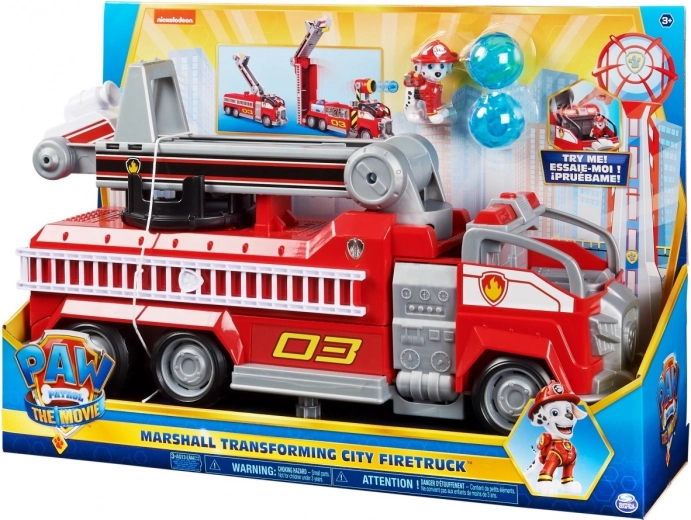 PAW Patrol – Marshalls brandweerwagen met transformatie en figuur