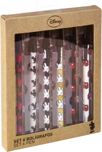 Set balpennen Disney Mickey (6 stuks)
