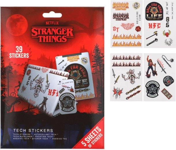 Technische stickers Stranger Things 4 - 1 stuk