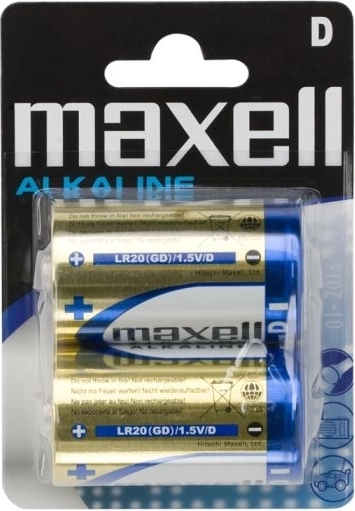 Alkalinebatterijen D LR20 1,5 V, 2 stuks