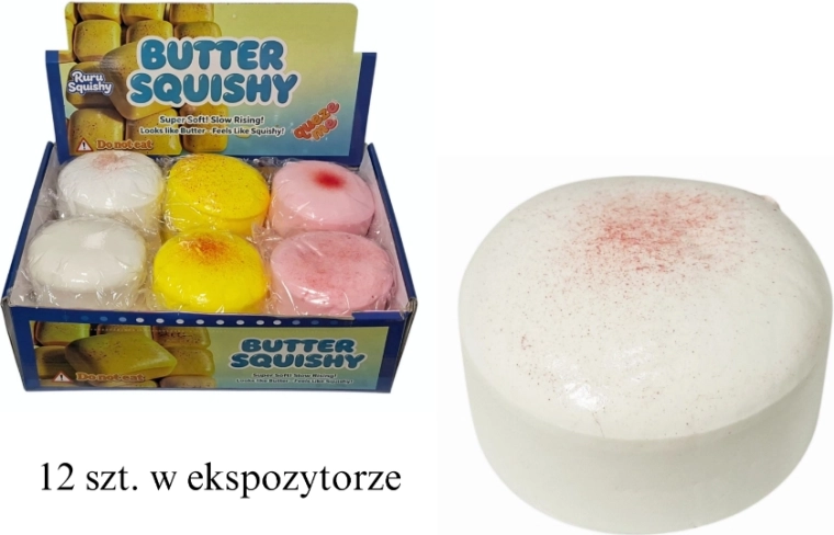 Antistress-knijpballetje in koekjesvorm - 1 stuk