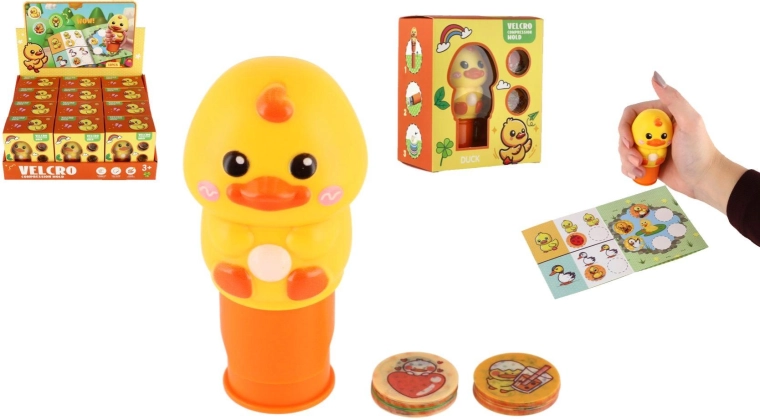 Kinderstempel met eendje en stickers