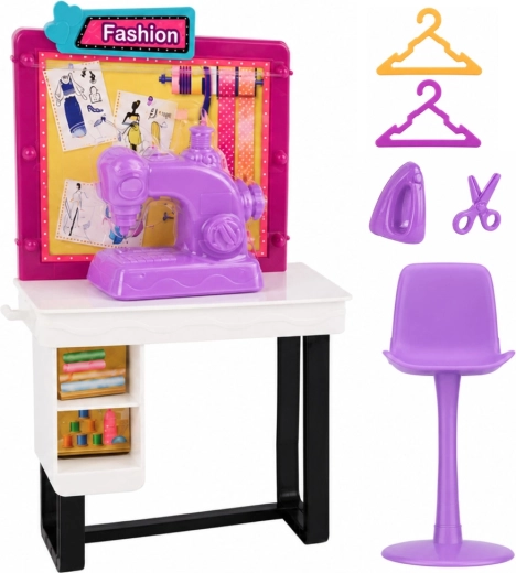 Naaiatelier voor modeontwerpster spelen