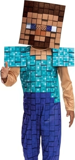 Compleet kostuum met vierkant masker