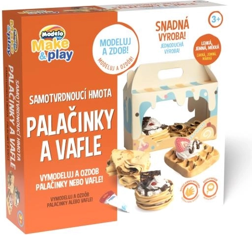 Modelo zelfhardende klei – pannenkoeken en wafels creatieve set