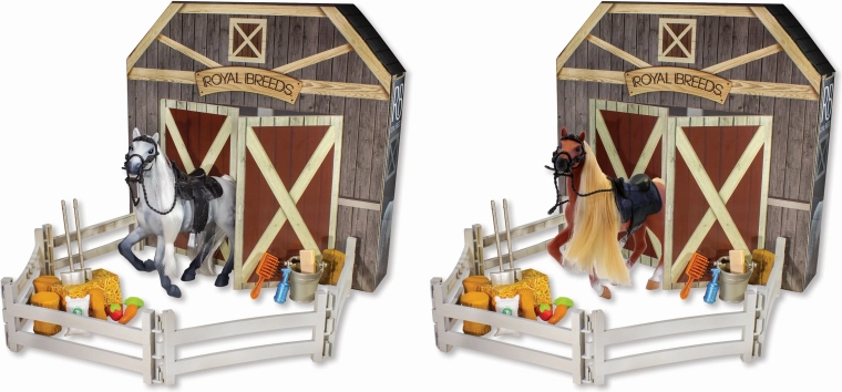 Paard met accessoires Royal Breeds 17 cm