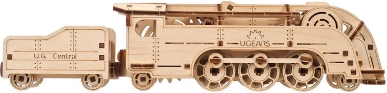Retro mini-locomotief met prachtige details