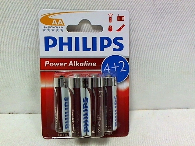 Alkalinebatterij Philips AA LR6