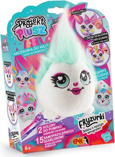 Projekt Plusz Fryzurki – creatieve set met hand-airbrush Mgiełka