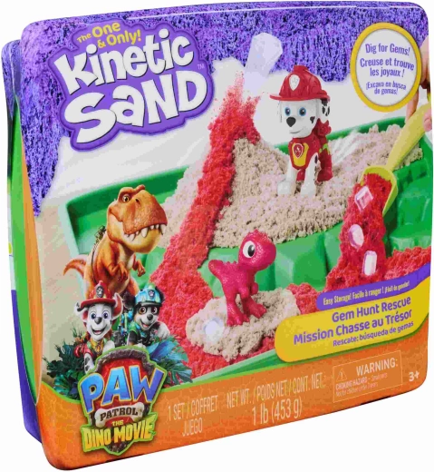 Kinetic Sand Paw Patrol dinosaurusset met figuur Marshall