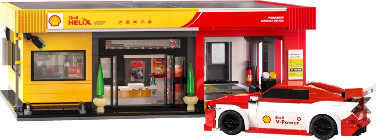 Authentiek Shell-servicestation