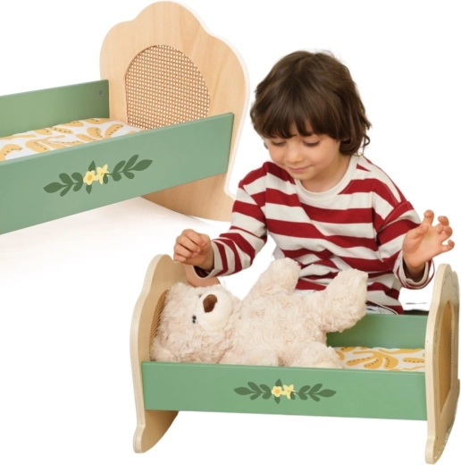 Classic World houten poppenwieg Vintage