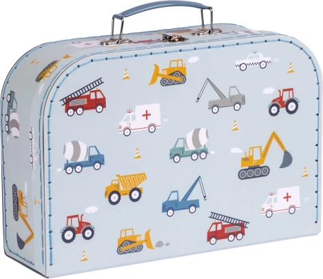 A Little Lovely Company set van twee kartonnen kinderkoffertjes met bosdierenmotief – Voertuigen