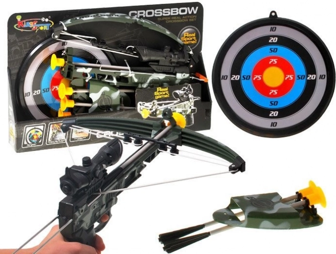 Kinderkruisboog met lasergerichte en doelwit