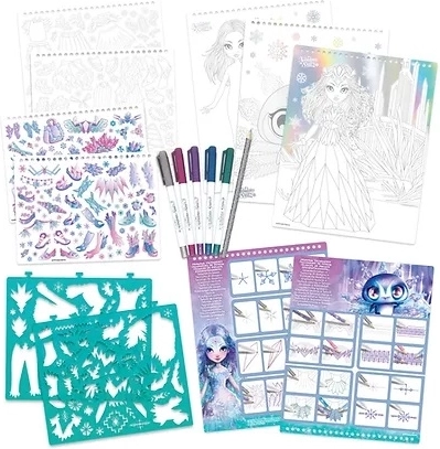 Sjablonen, stickers en stiften voor eindeloze ideeën