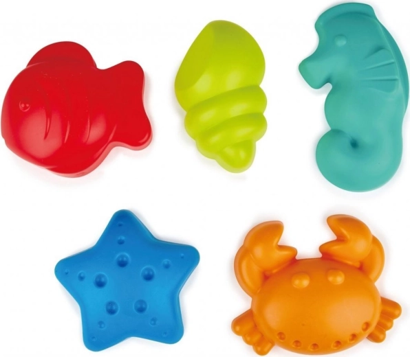 Hape zandvormpjes zeeleven