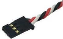 Gedraaide servo-kabel met Futaba-connector 30 cm