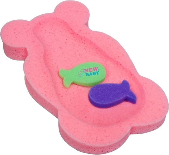 Schuim badmatje New Baby Basic beer roze