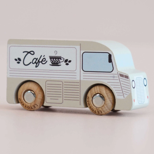 Le Toy Van houten autootje GT65 Coco – klassieke koffievan