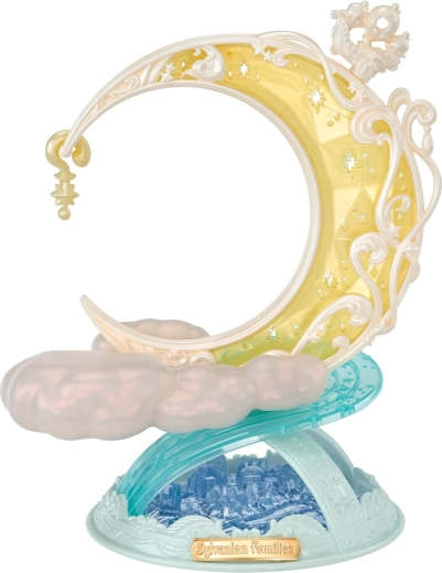 Magische standaard met maan en wolken