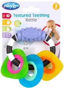 Playgro bijtringrammelaar met vormen