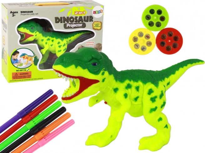 Projector Dinozaur met Teken Pennen