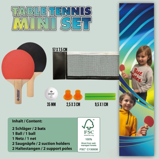 Donic-Schildkröt mini tafeltennisset