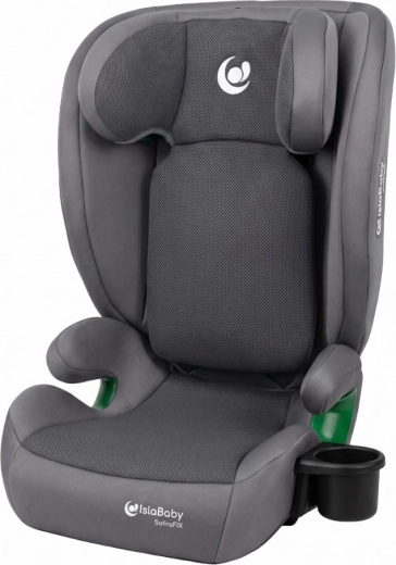 IslaBaby SafiroFix i-Size autostoel 100–150 cm (15–36 kg) ISOFIX mesh grijs