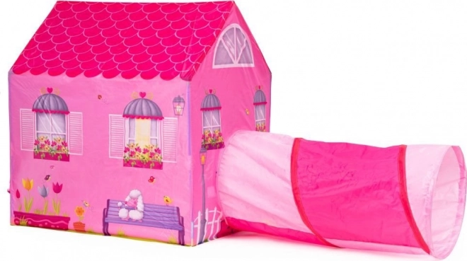 ECOTOYS Kindertent met tunnel Huisje