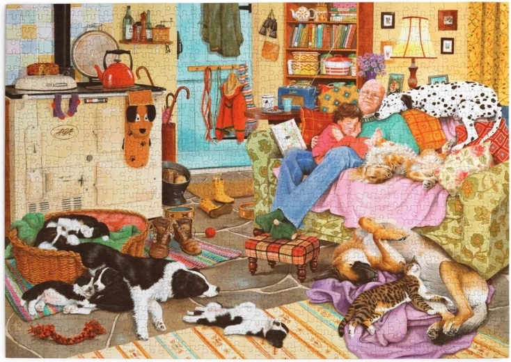 Puzzel House of Puzzles Hondenrust 1000 stukjes