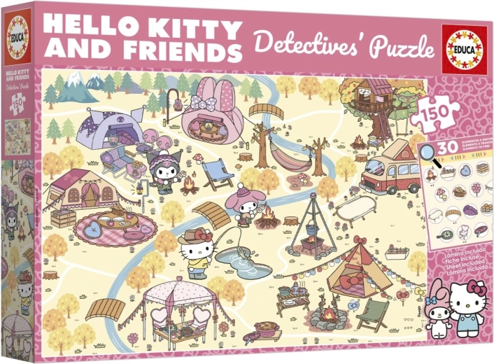 Educa detectivepuzzel Hello Kitty & vrienden 150 stukjes
