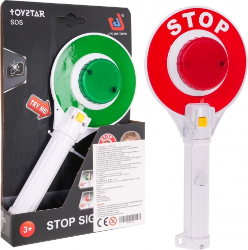 Interactief politie-stopbord voor kinderen 3+