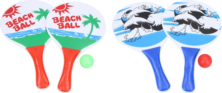 Beachtennis – set van 2 racketjes en een bal